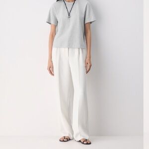 Aritzia off white trousers